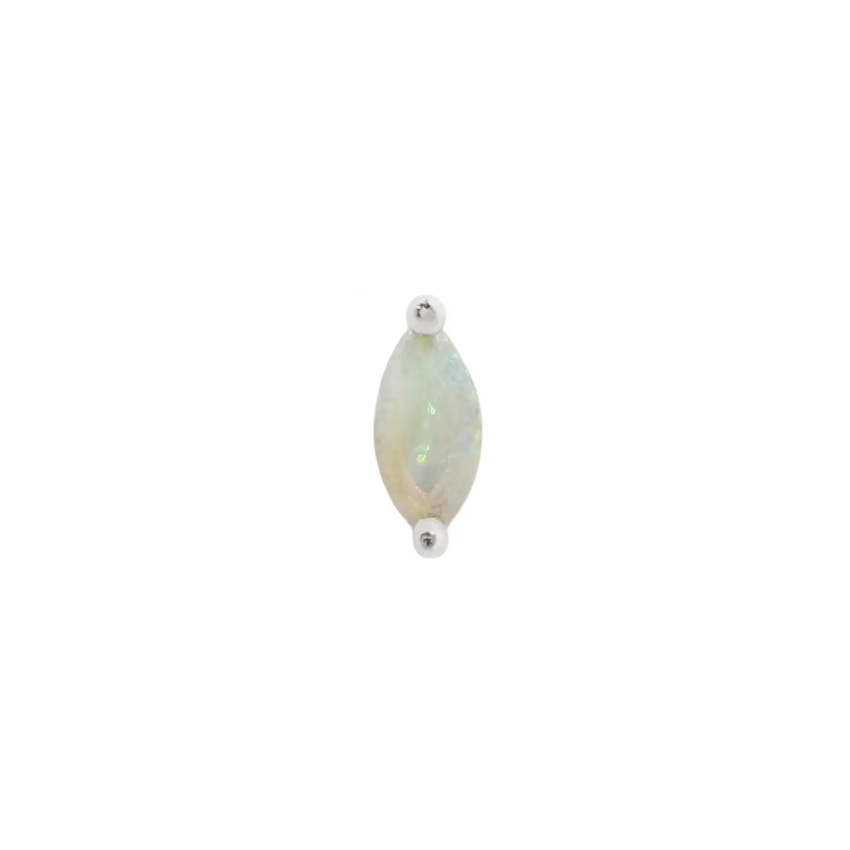 Buddha Jewelry Organics Buddha Jewelry Organics "Zuri" press fit end with Marquise White Opal