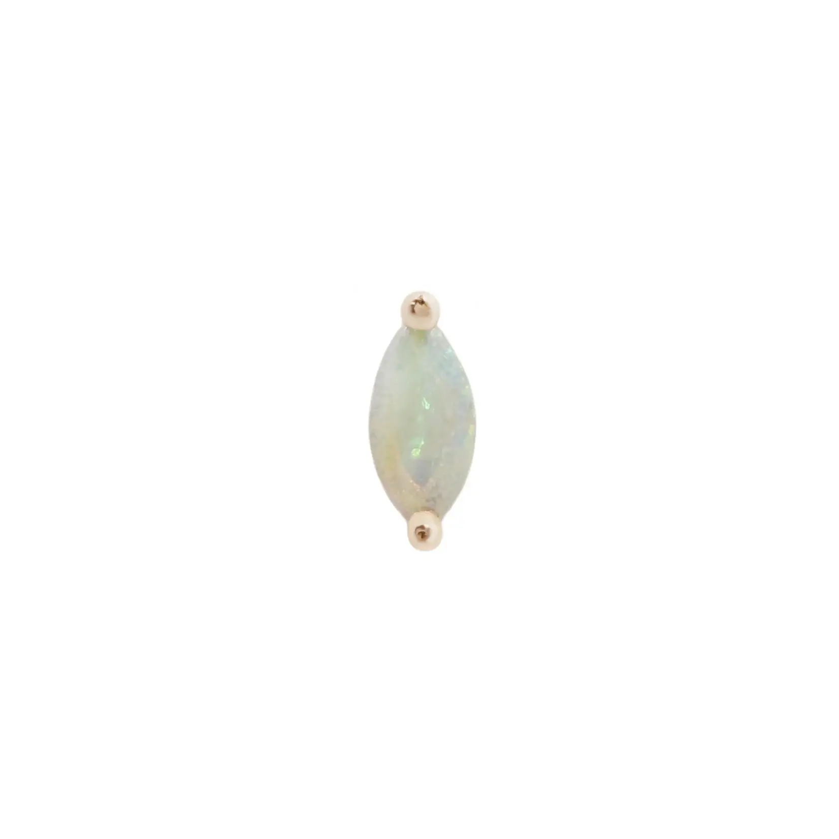 Buddha Jewelry Organics Buddha Jewelry Organics "Zuri" press fit end with Marquise White Opal