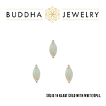 Buddha Jewelry Organics BJO "Zuri" With Marquise White Opal
