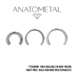 Anatometal Anatometal 6g Titanium Circular Barbell Shaft