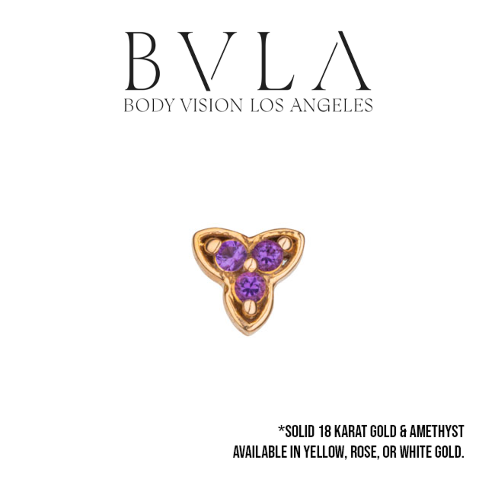 BVLA BVLA "Integrity" threaded end with 3x 1.5 AA amethyst