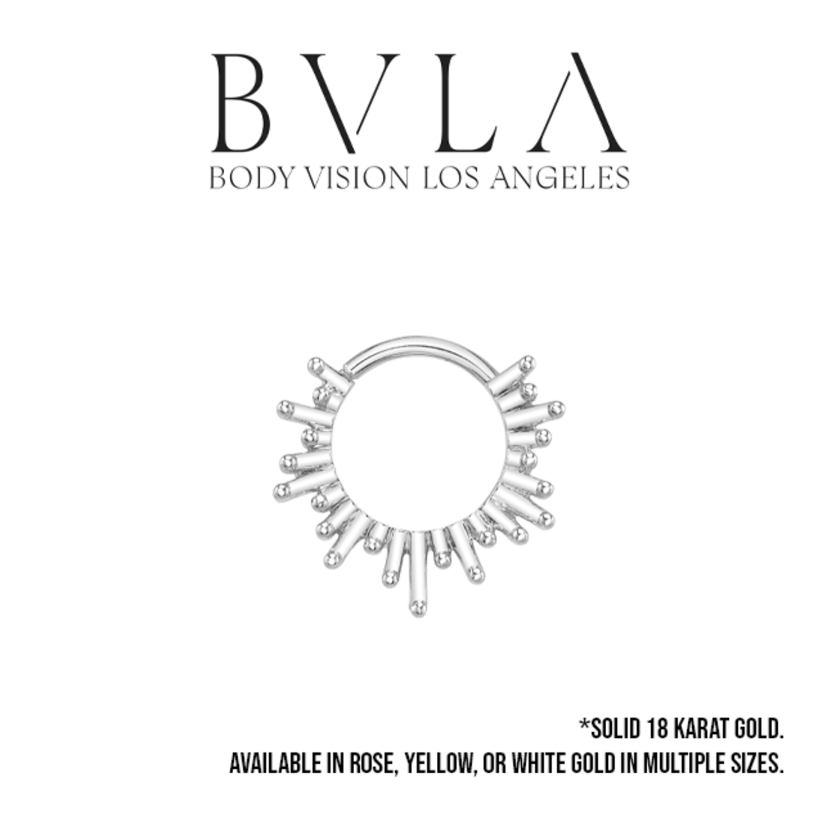 BVLA 16g BVLA "Ray of Light" seam ring with asymmetrical rays