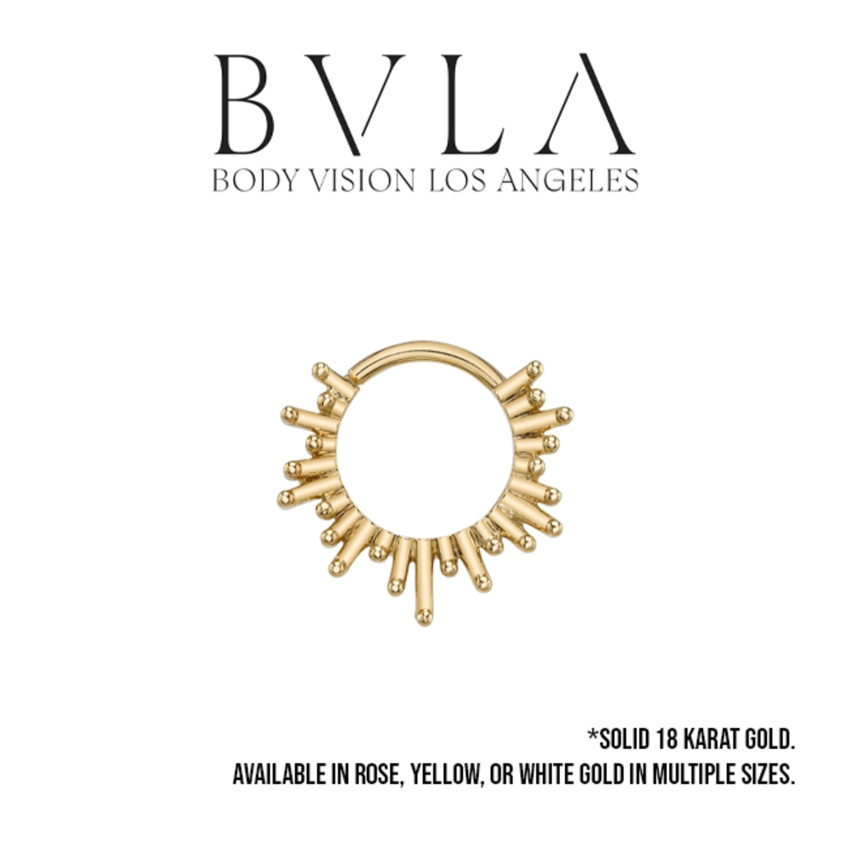 BVLA BVLA 16g "Ray of Light" seam ring with asymmetrical rays