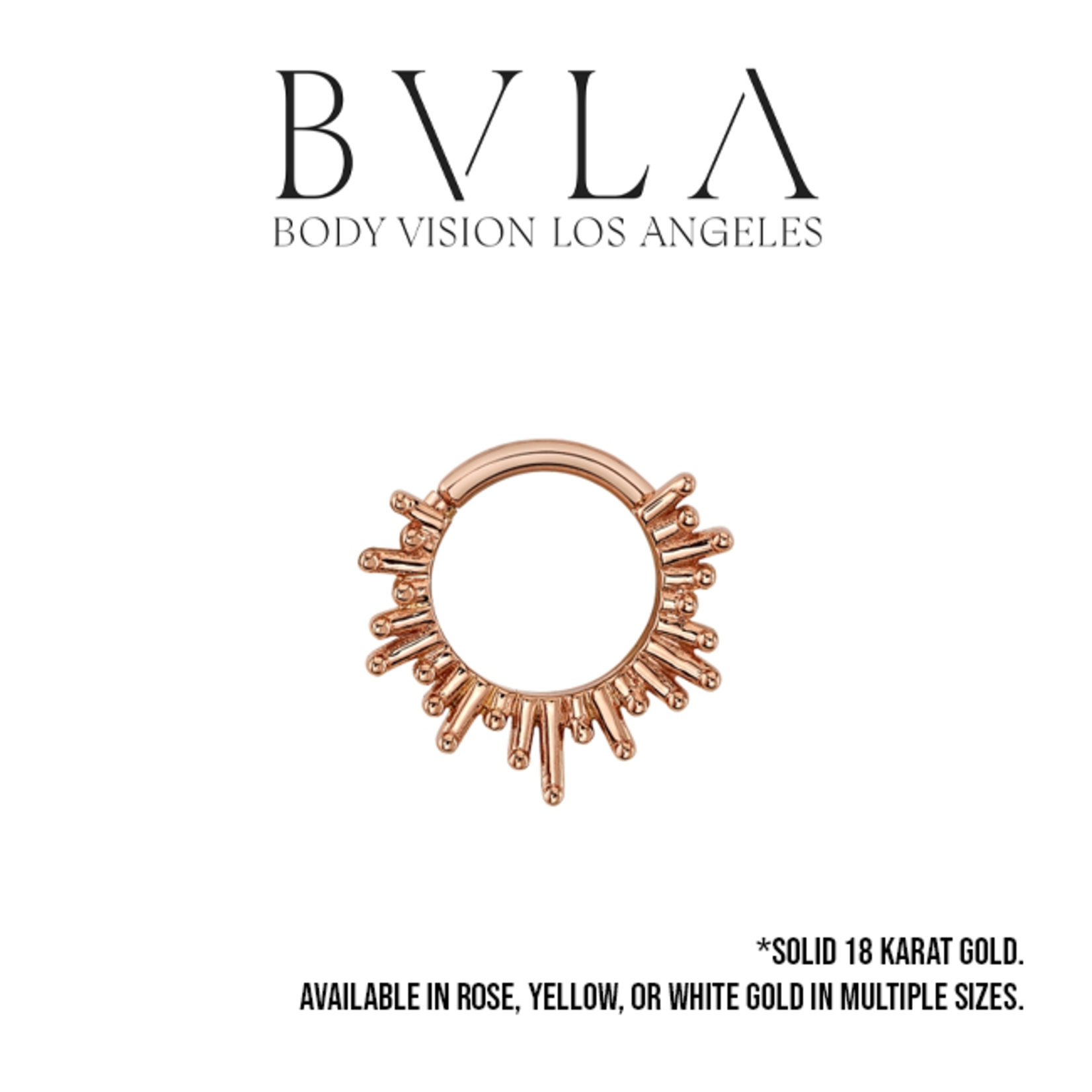BVLA BVLA 16g "Ray of Light" seam ring with asymmetrical rays