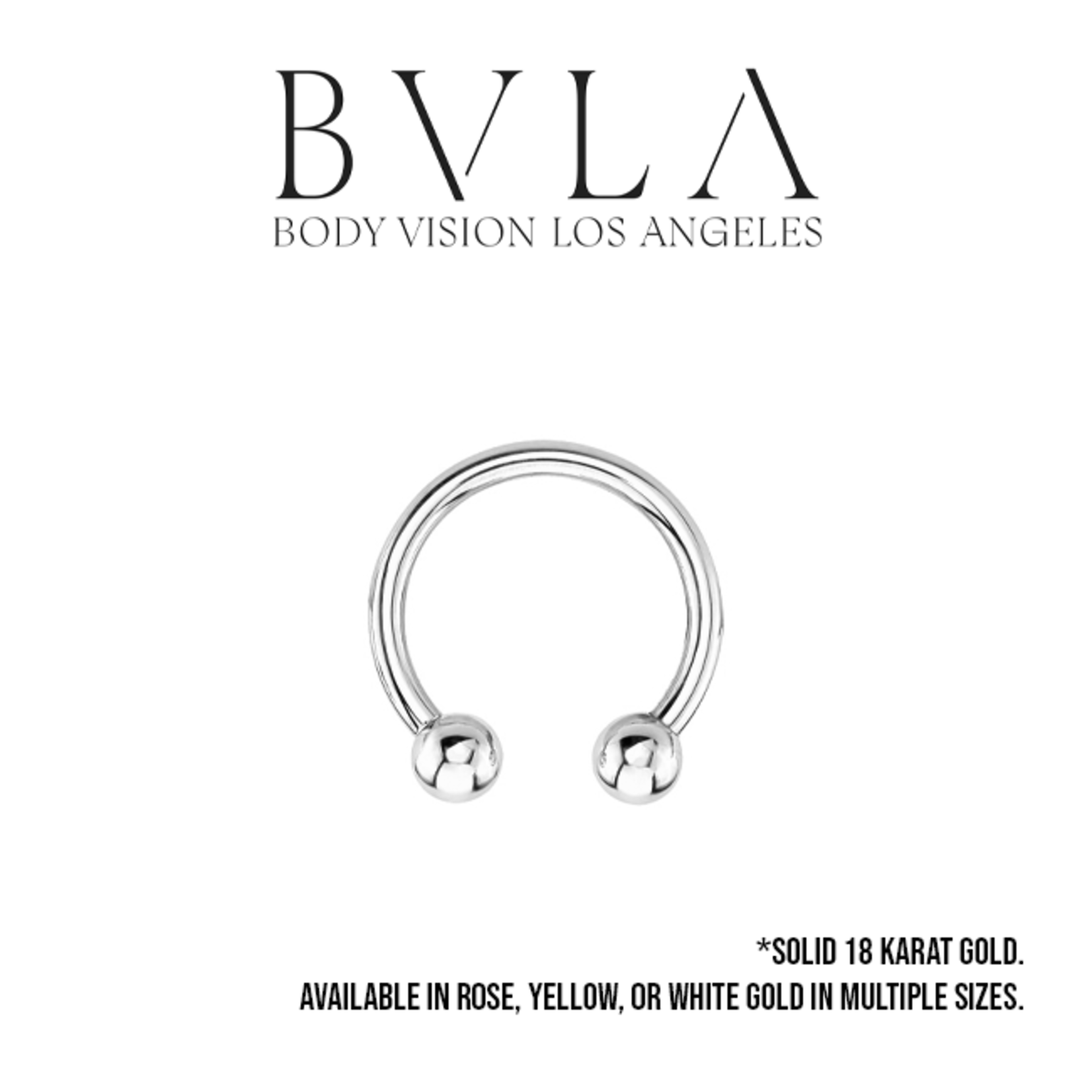 BVLA BVLA 14g circular barbell with 1/8 beads
