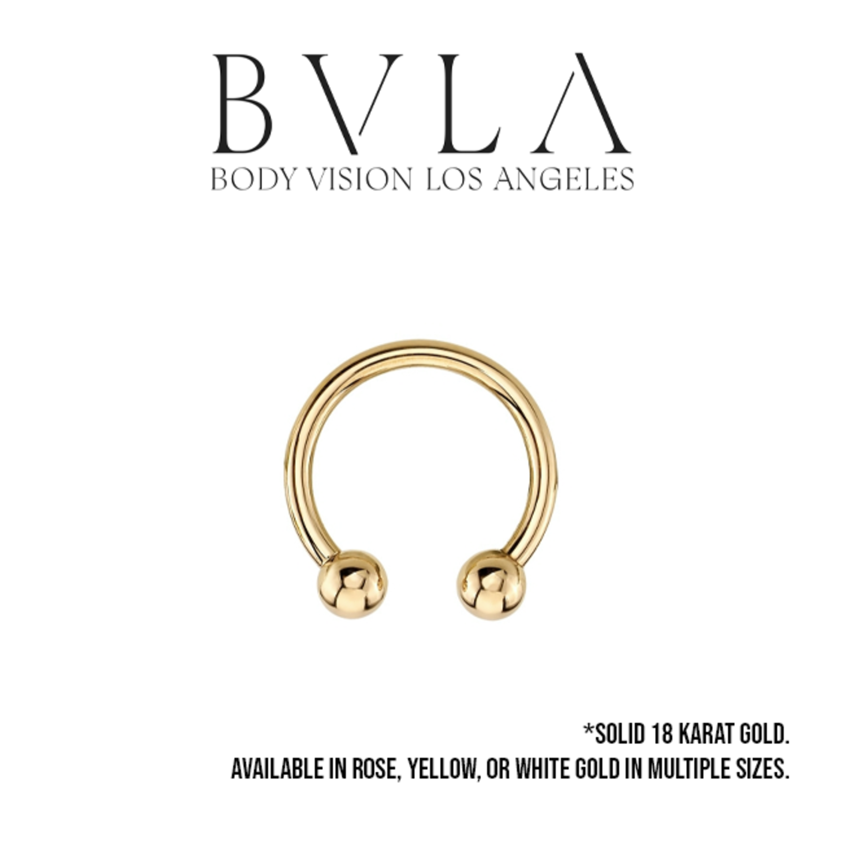 BVLA BVLA 14g circular barbell with 1/8 beads