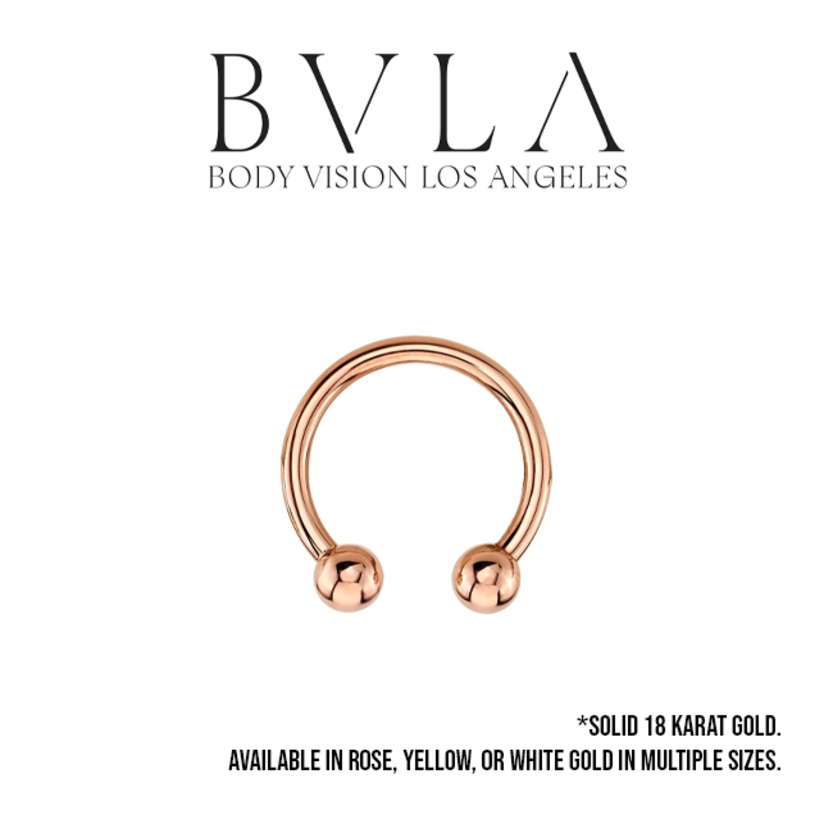 BVLA BVLA 14g circular barbell with 1/8 beads
