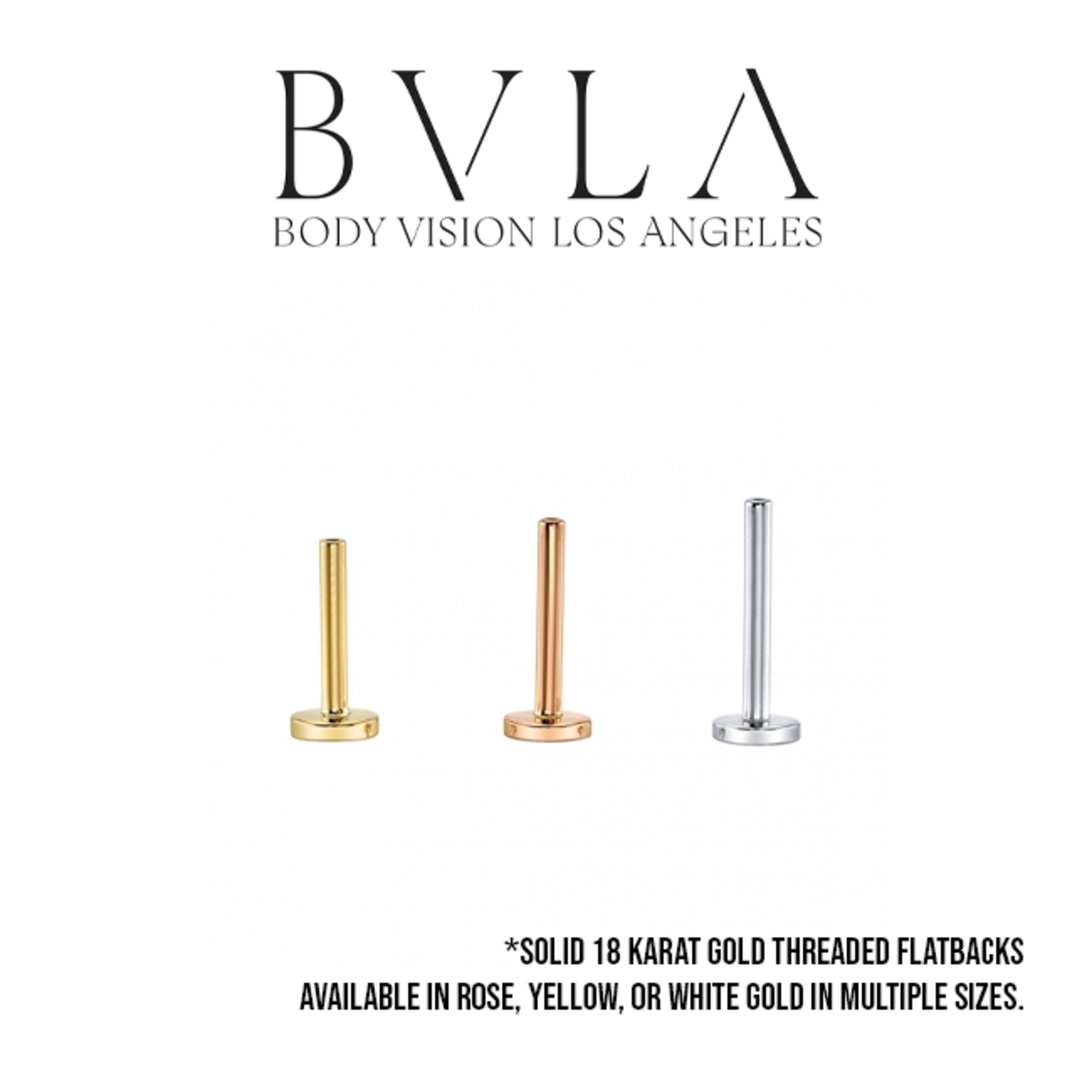 BVLA BVLA 16g Threaded Flatback