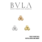 BVLA BVLA 20g "Tri-Bead Cluster" Nostril Screw