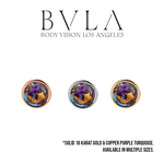 BVLA BVLA Bezel Cabochon with Copper Purple Turquoise