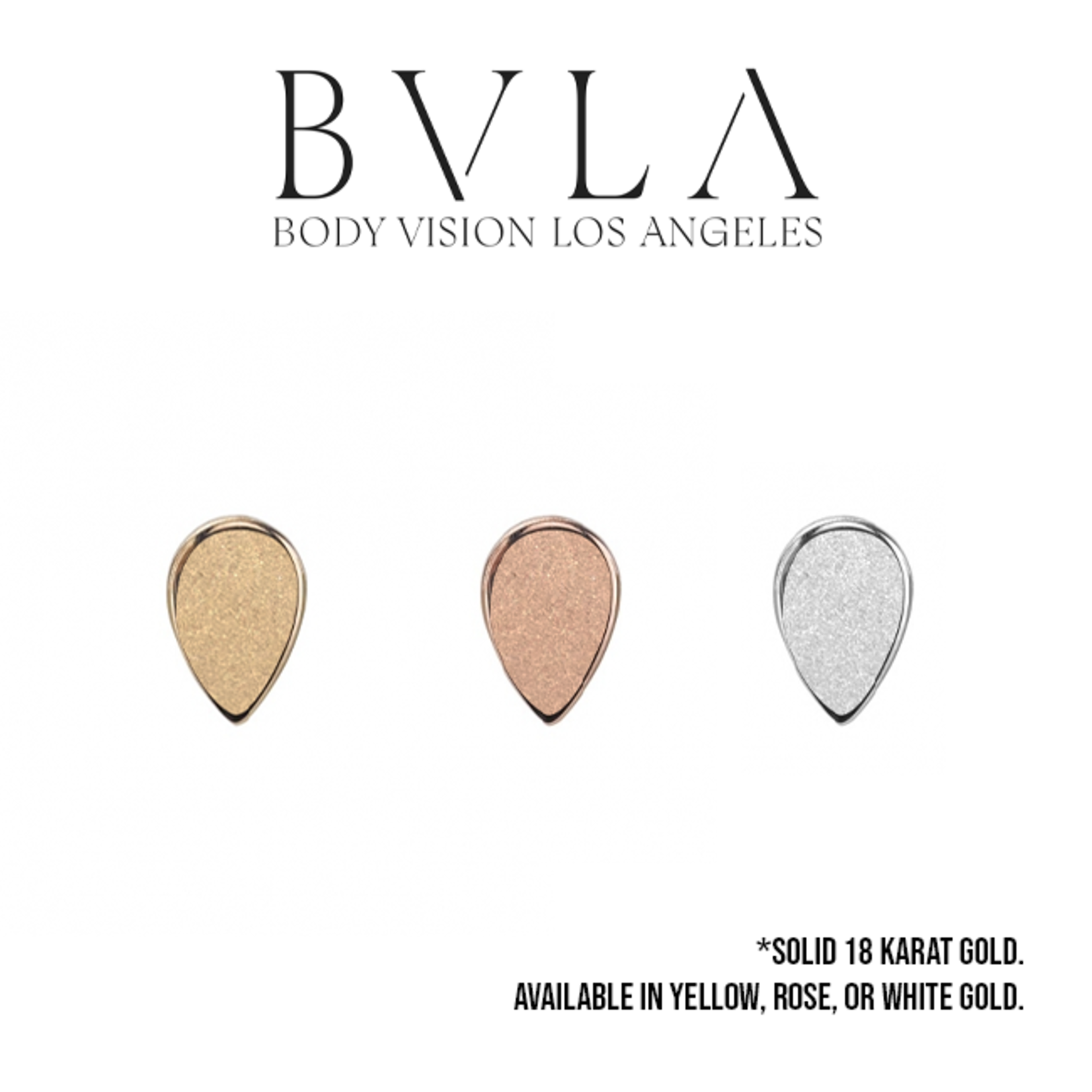 BVLA BVLA 3x2 Sandblasted Teardrop press fit end