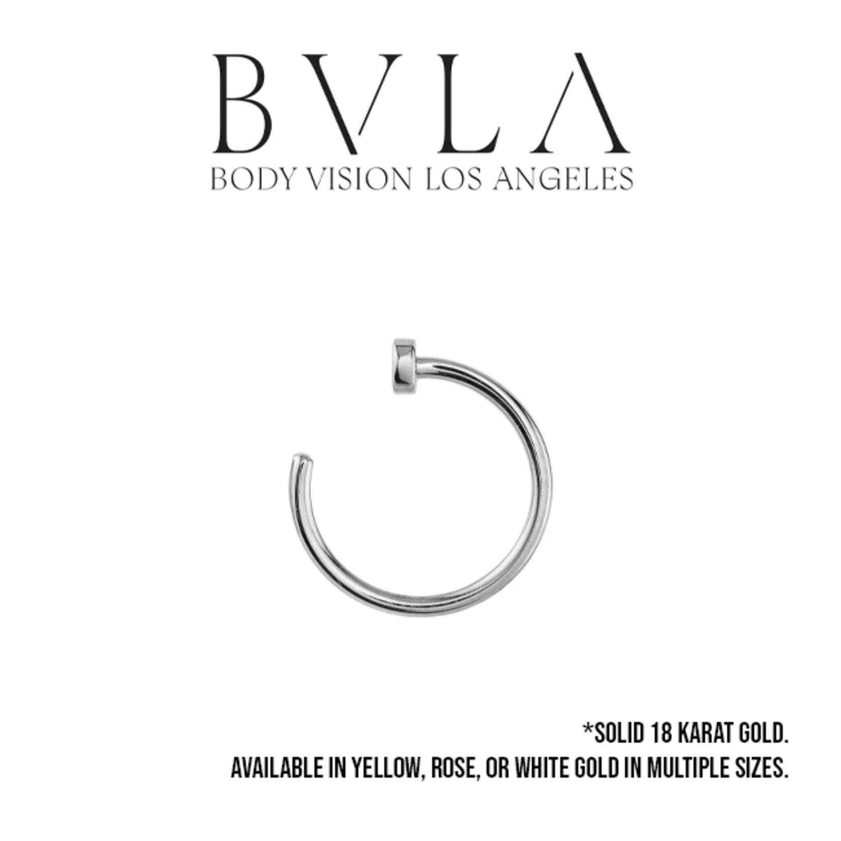 BVLA BVLA 18g nostril nail with 2.0 disk