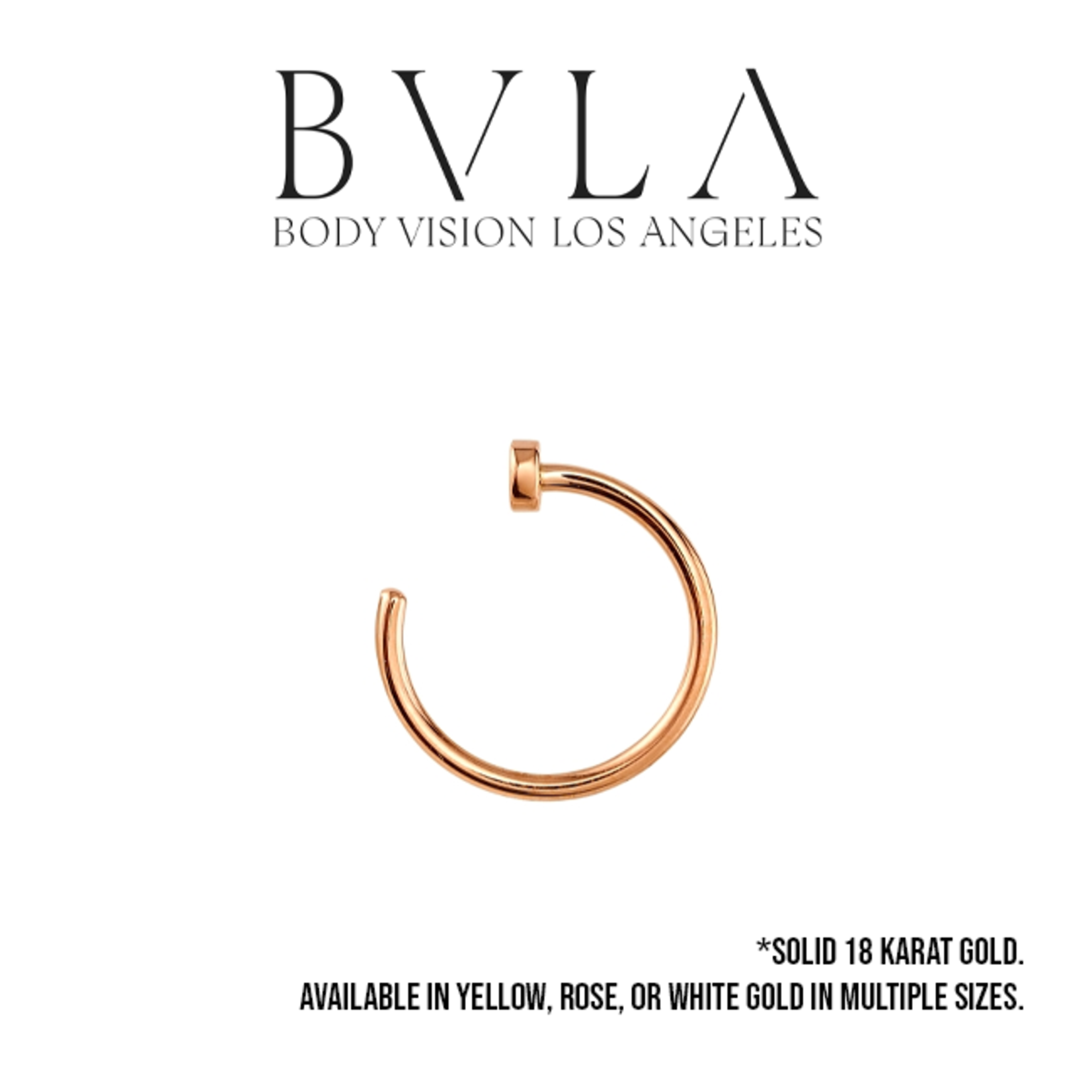 BVLA BVLA 18g nostril nail with 2.0 disk