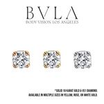 BVLA BVLA 16g "Classic 4-Prong Setting" Threaded End with VS1 Diamonds