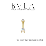 BVLA BVLA Rianna Navel Curve with Rainbow Moonstone