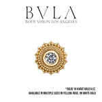 BVLA BVLA 14g "Afghan" Threaded End with CZ