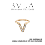 BVLA BVLA 16g "Jennelle V" Seam Ring with CZ