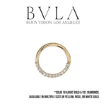 BVLA BVLA "Oaktier" Seam Ring with Diamonds