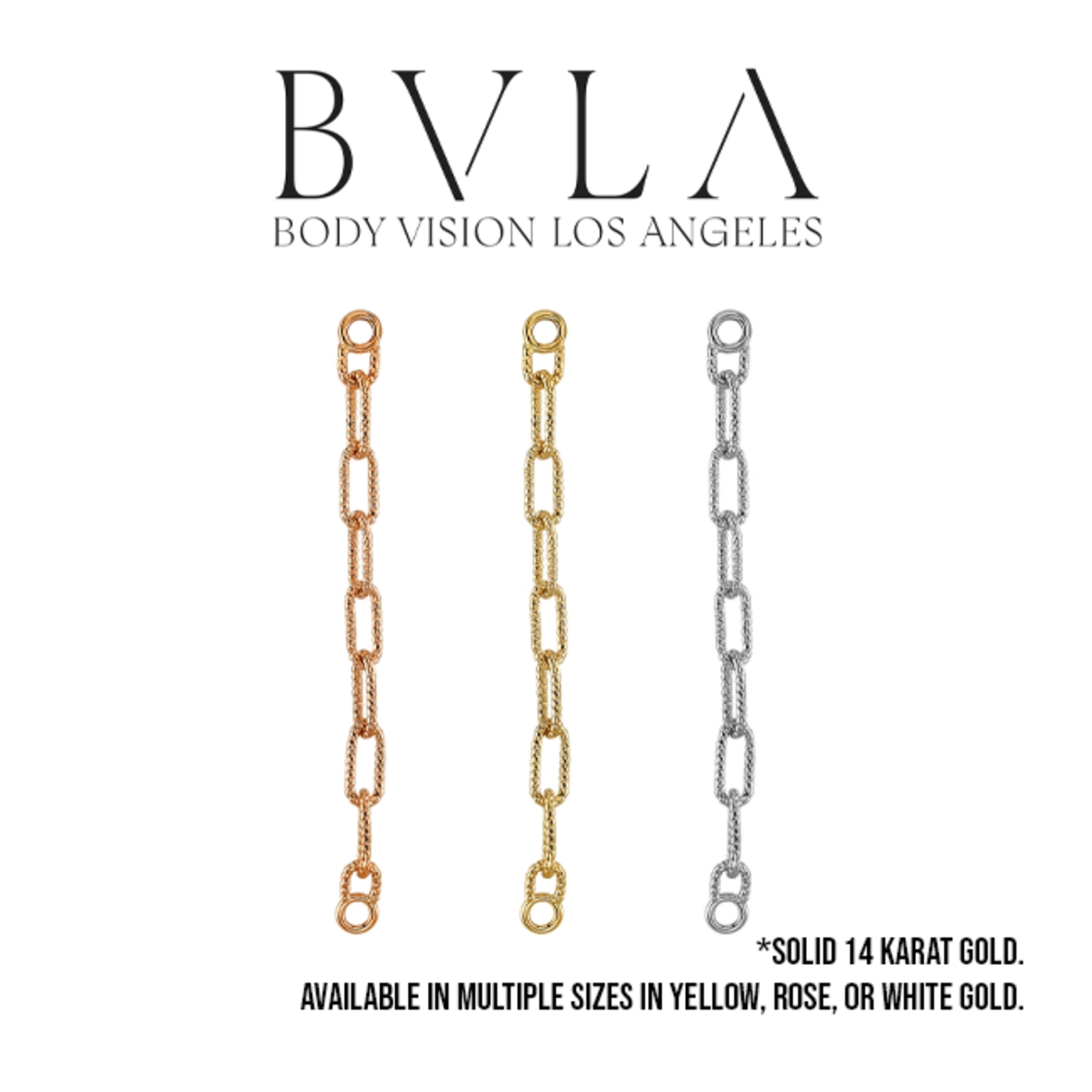 BVLA 16g BVLA "Mercutio" chain with pave textured links