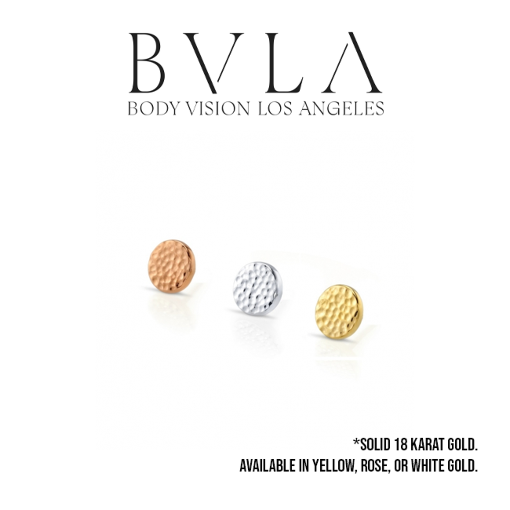 BVLA BVLA 14g "Hammered Disk" threaded end