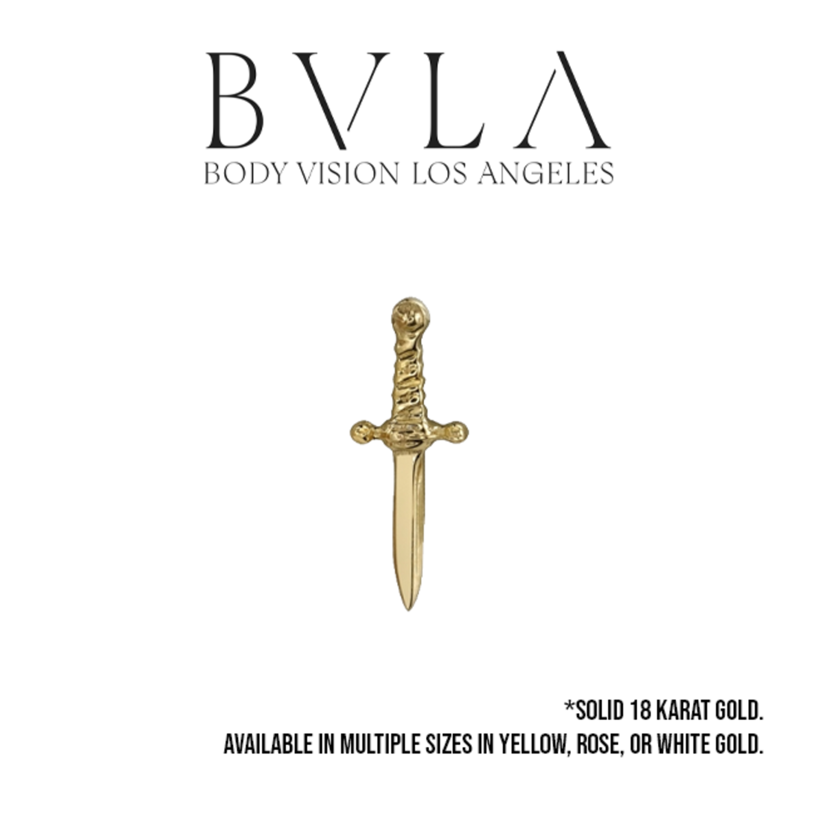 BVLA BVLA 14g 9.0mm "Slasher Dagger" Threaded End