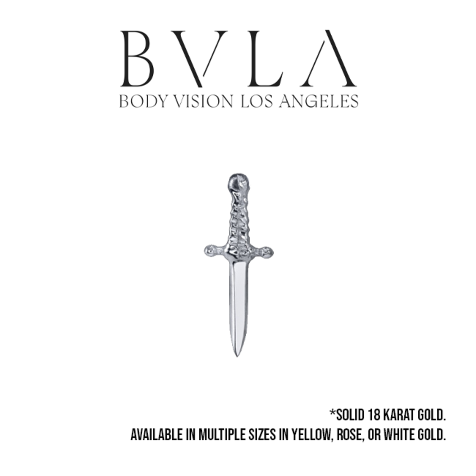 BVLA BVLA 14g 9.0mm "Slasher Dagger" Threaded End