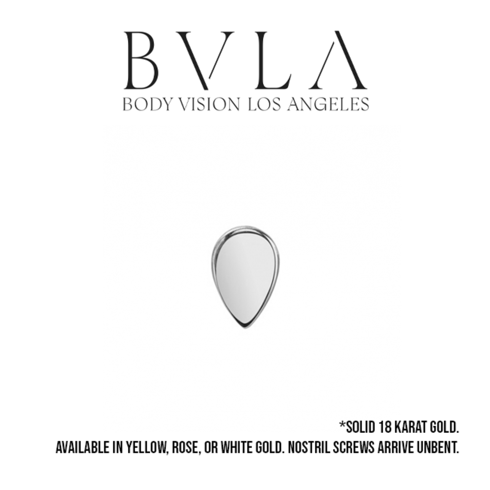 BVLA BVLA 16g 4x2.5 "Flat Teardrop" threaded end