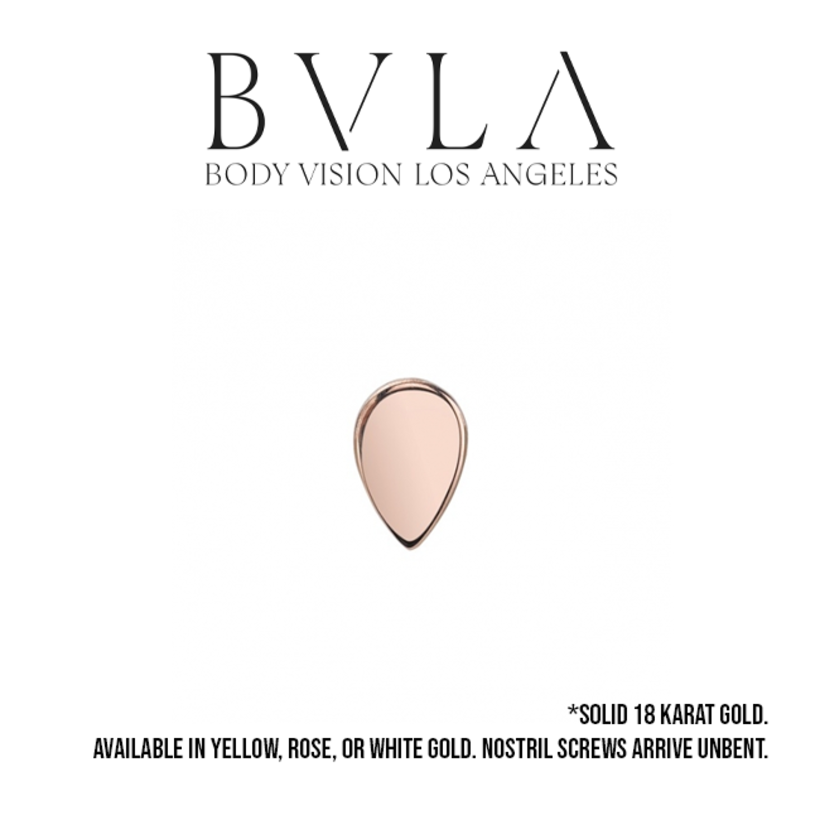 BVLA BVLA 16g 4x2.5 "Flat Teardrop" threaded end
