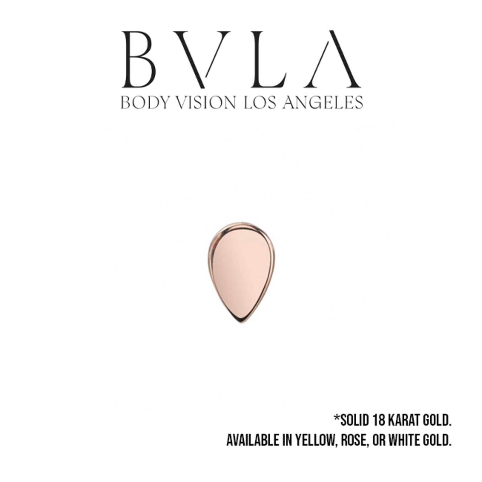 BVLA BVLA 3x2 "Flat Teardrop" press fit end