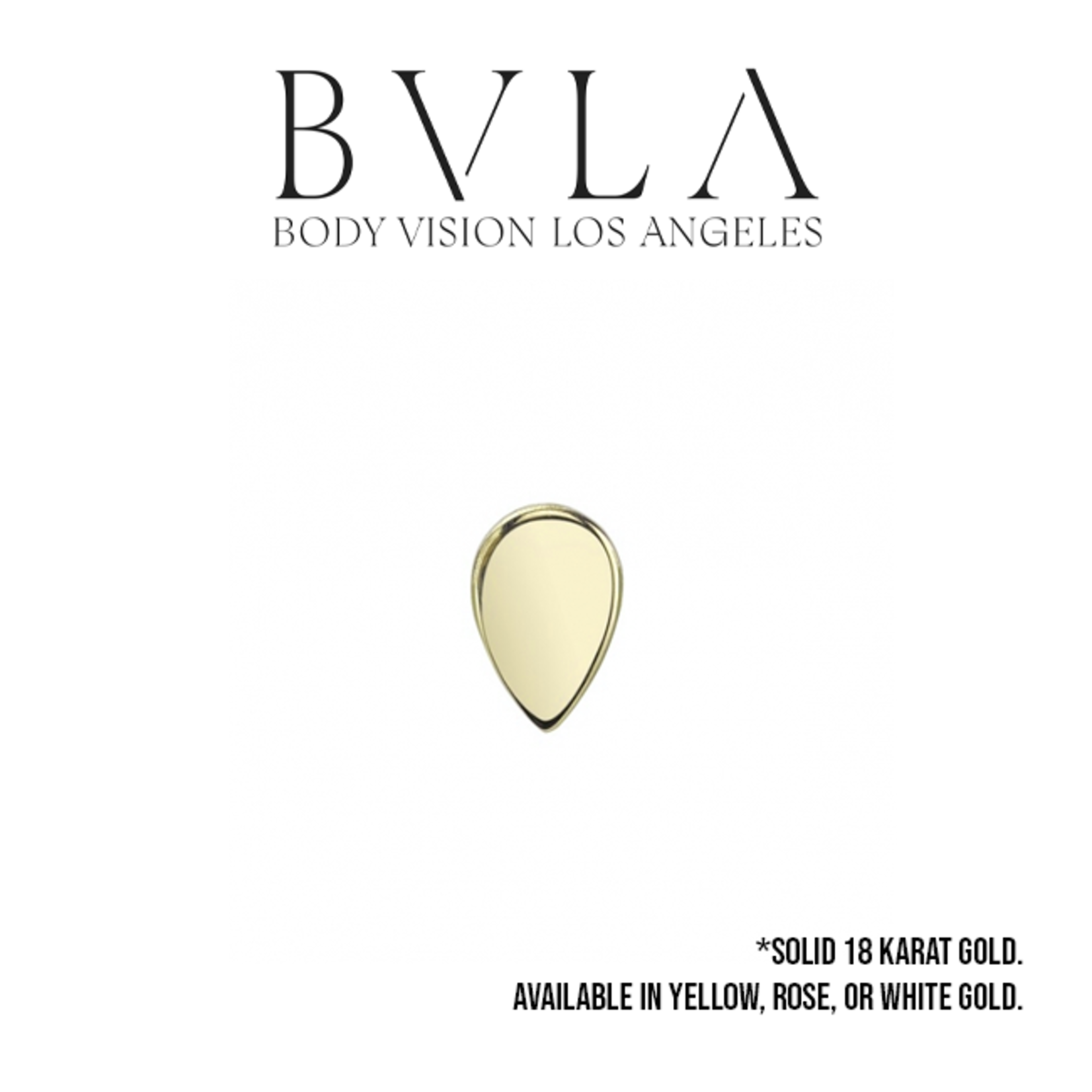 BVLA BVLA 3x2 "Flat Teardrop" press fit end