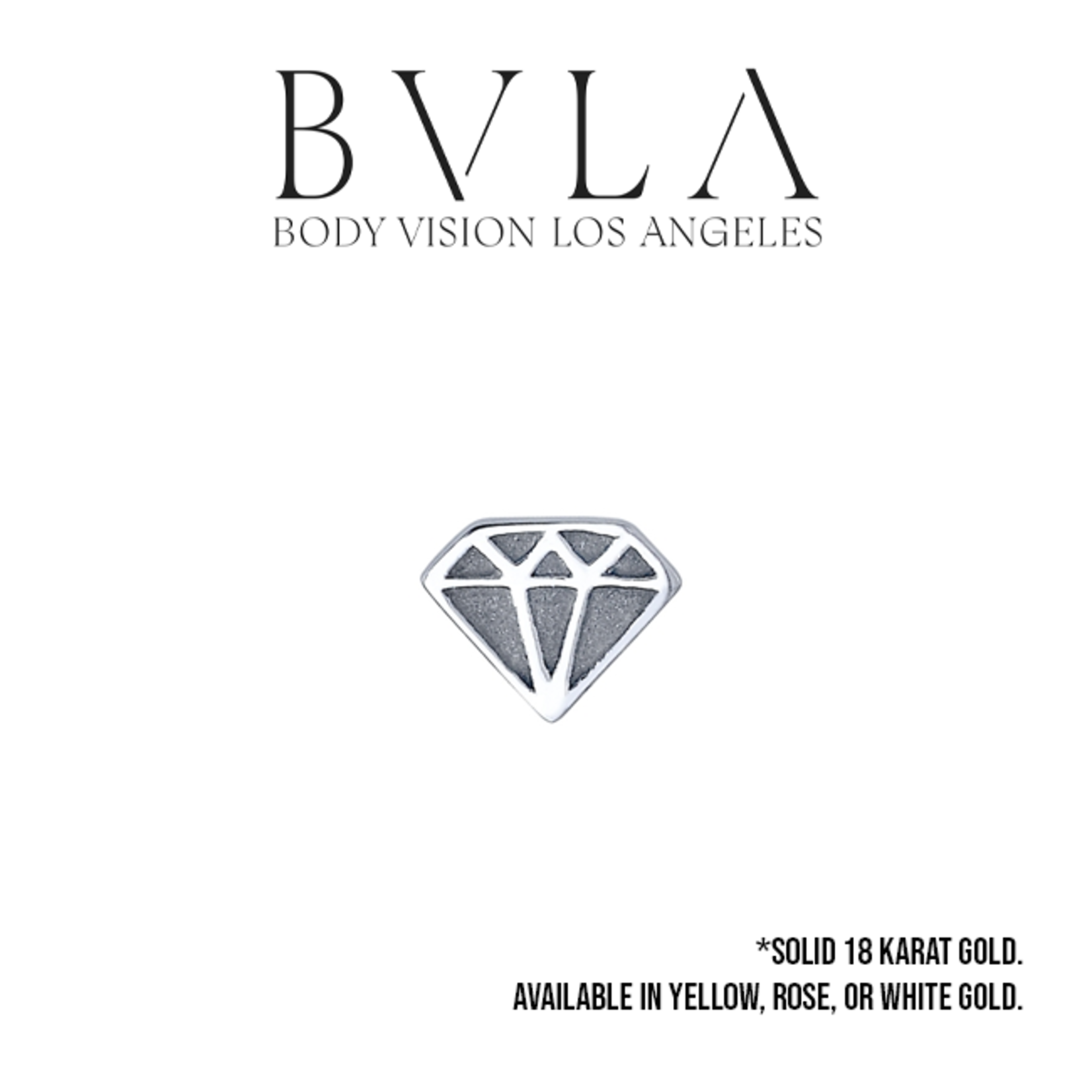 BVLA BVLA 14g 6.0mm "Diamond Profile" threaded end with sandblasted hollows