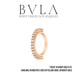 BVLA BVLA 16g "Telesto" Seam Ring with CZ