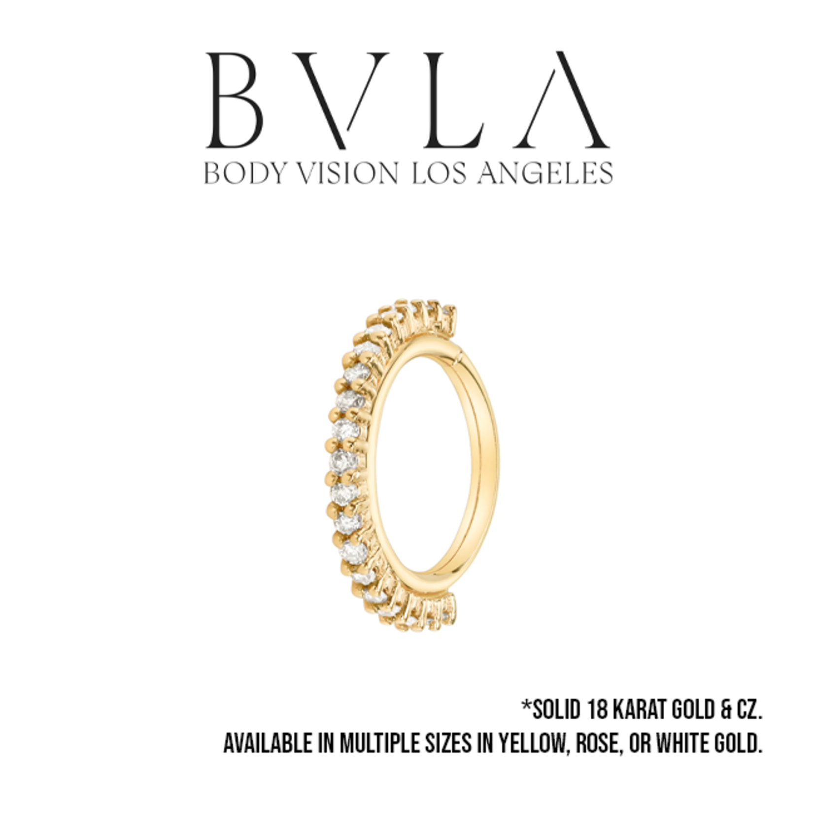 BVLA BVLA 16g "Telesto" seam ring with 1.0mm CZ
