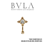 BVLA BVLA 16g "Mini Kandy" Curved Barbell with CZ