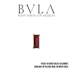 BVLA BVLA "Prong Baguette" Press-Fit End with AA Garnet