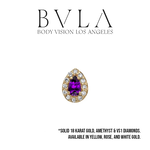 BVLA BVLA "Pear Altura" with VS1 Diamond & Amethyst Pear