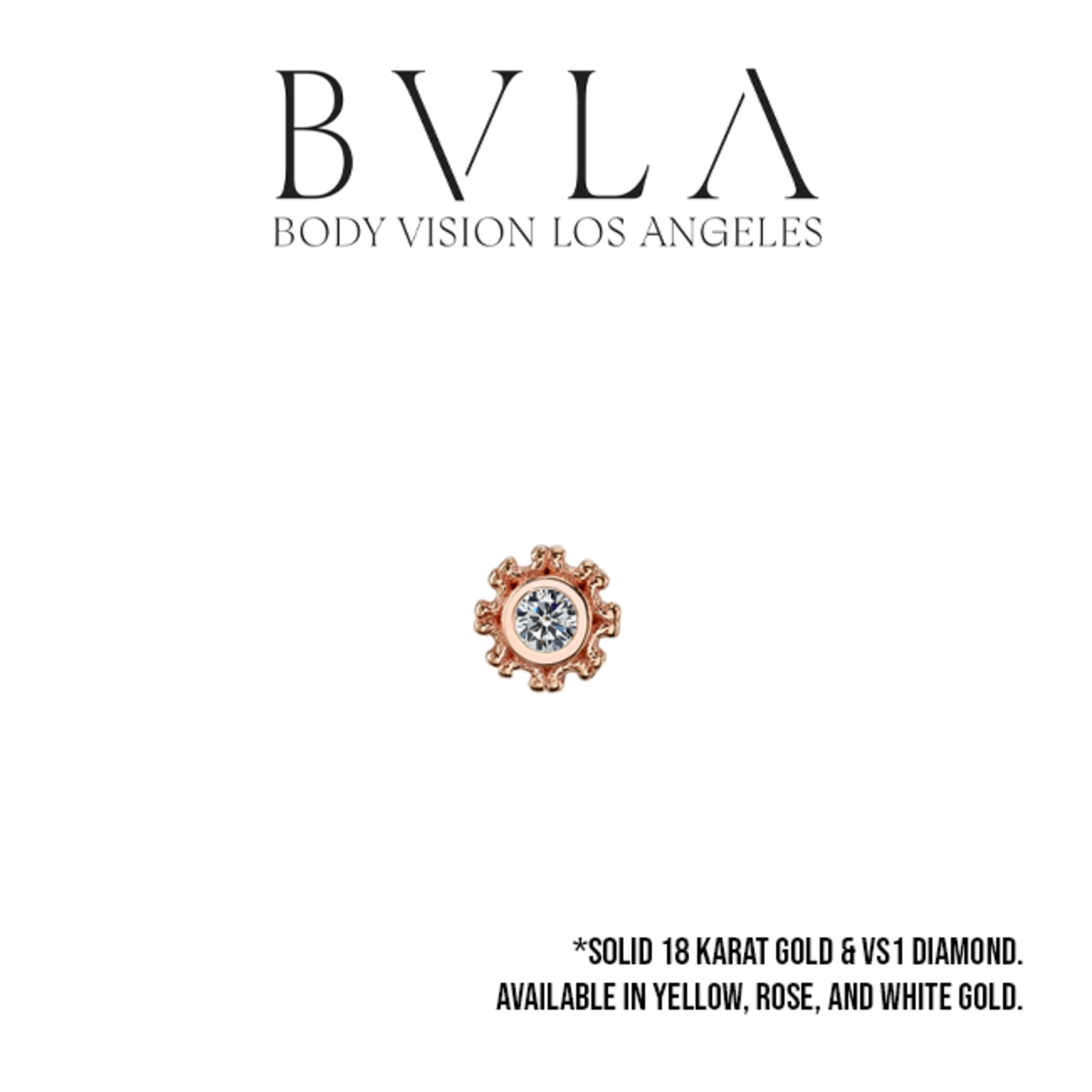 BVLA BVLA 3.5 "Firenze" threaded end with 1.5 VS1 diamond