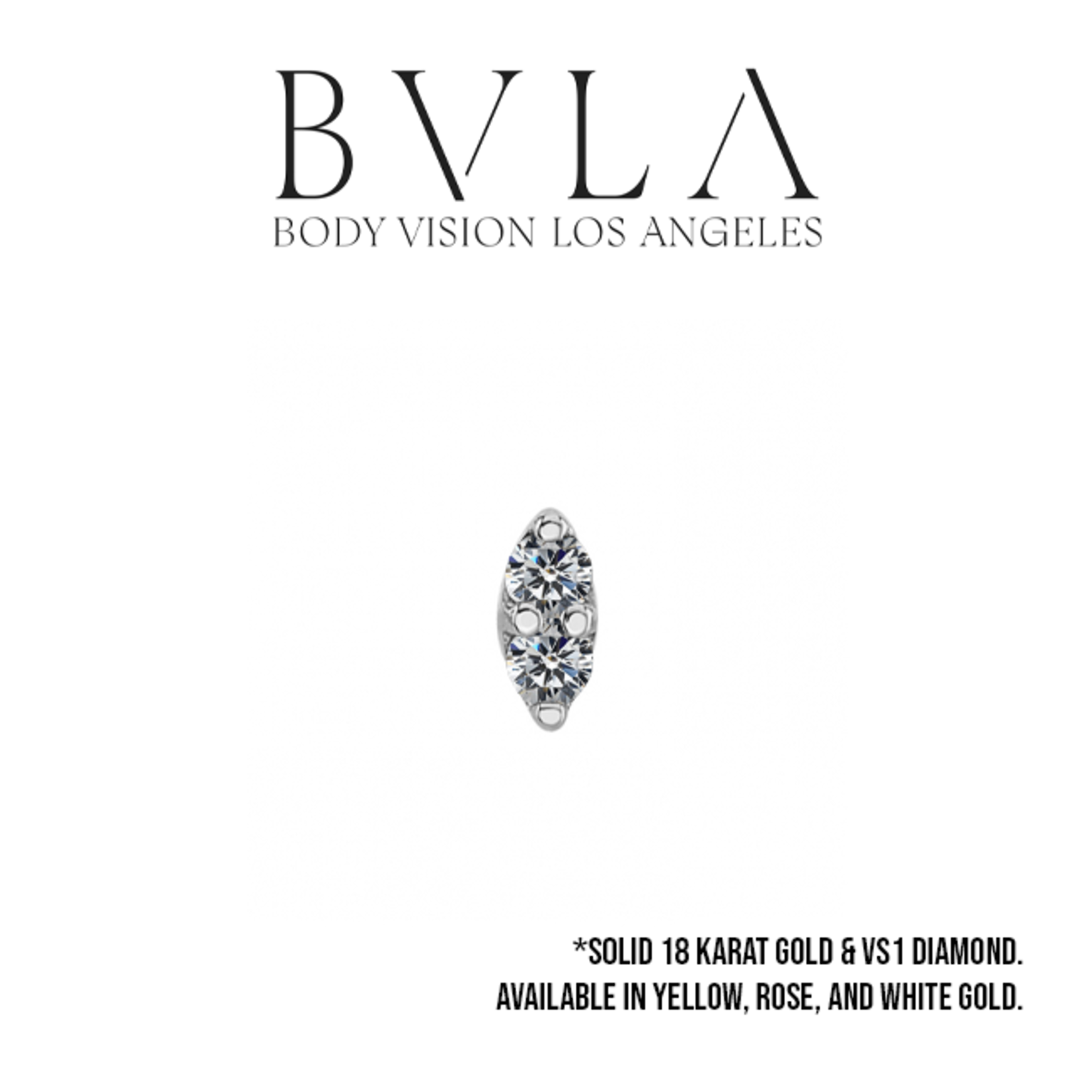 BVLA BVLA "Marquise Illusion" press fit end with 2x 1.75 VS1 Diamond