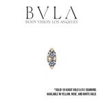 BVLA BVLA "Marquise Illusion" Press-Fit End with VS1 Diamonds
