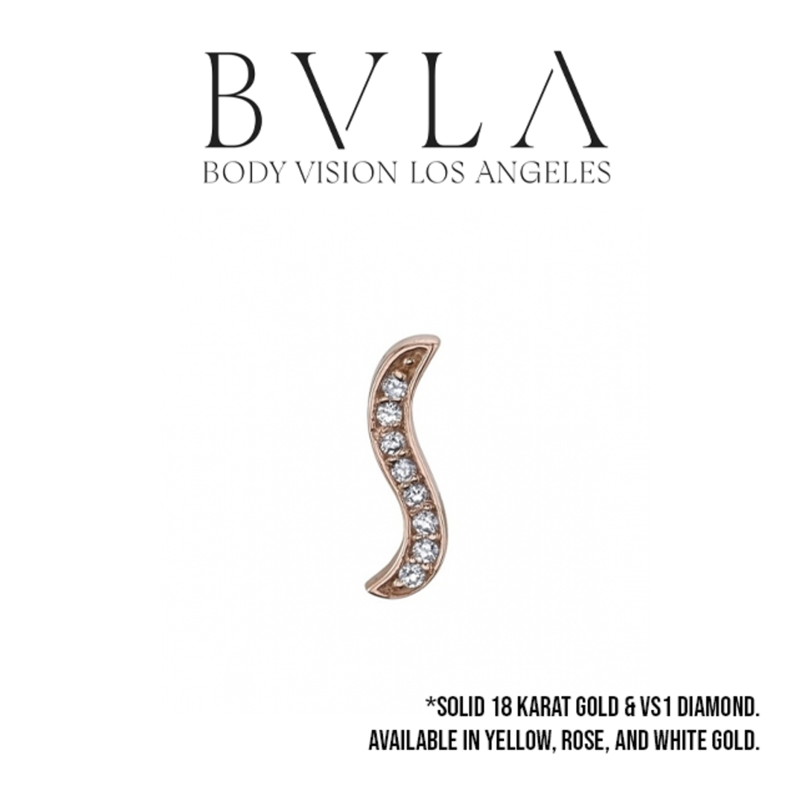 BVLA BVLA "Alto Stratus" threaded end with 8x 1.0 VS1 diamond