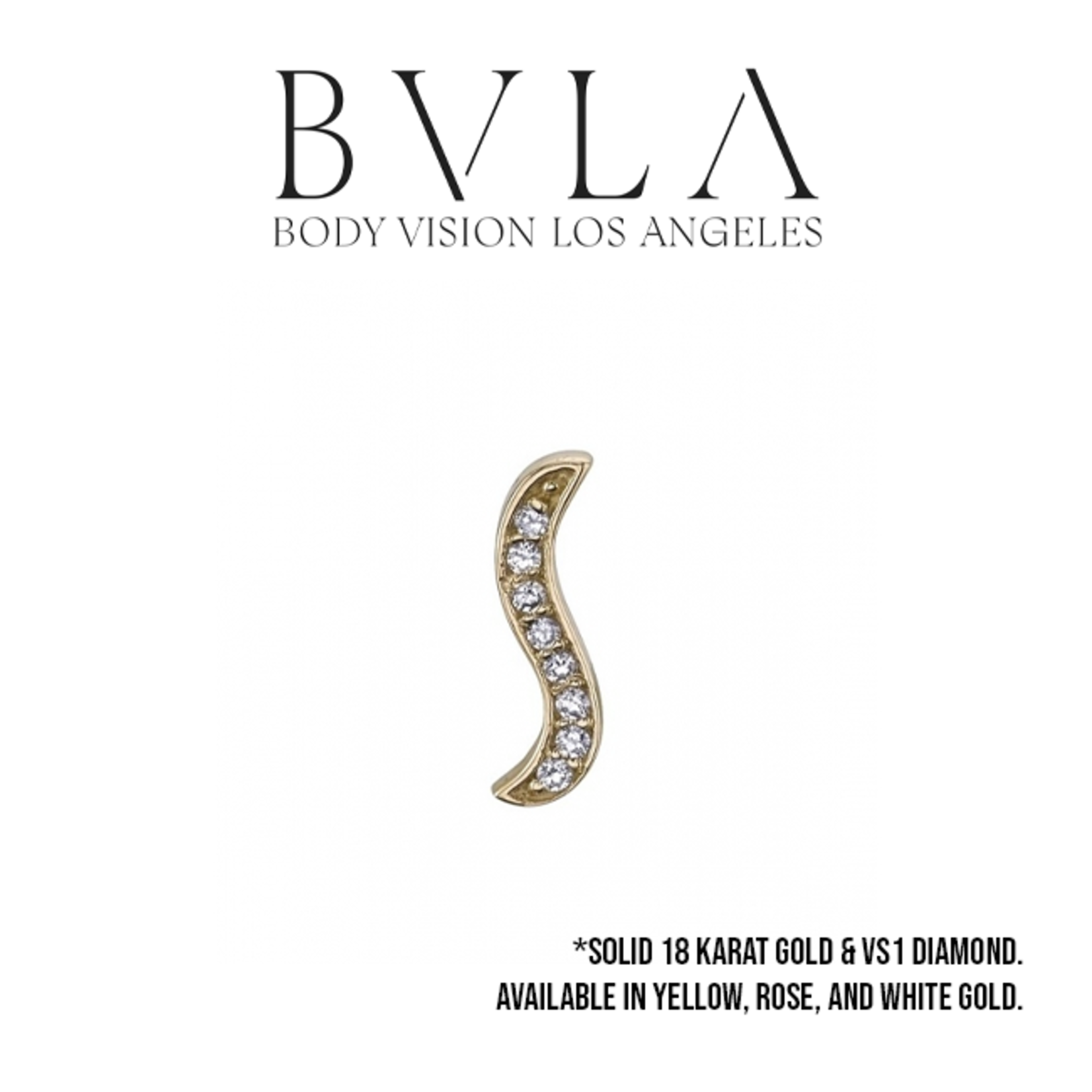 BVLA BVLA "Alto Stratus" threaded end with 8x 1.0 VS1 diamond
