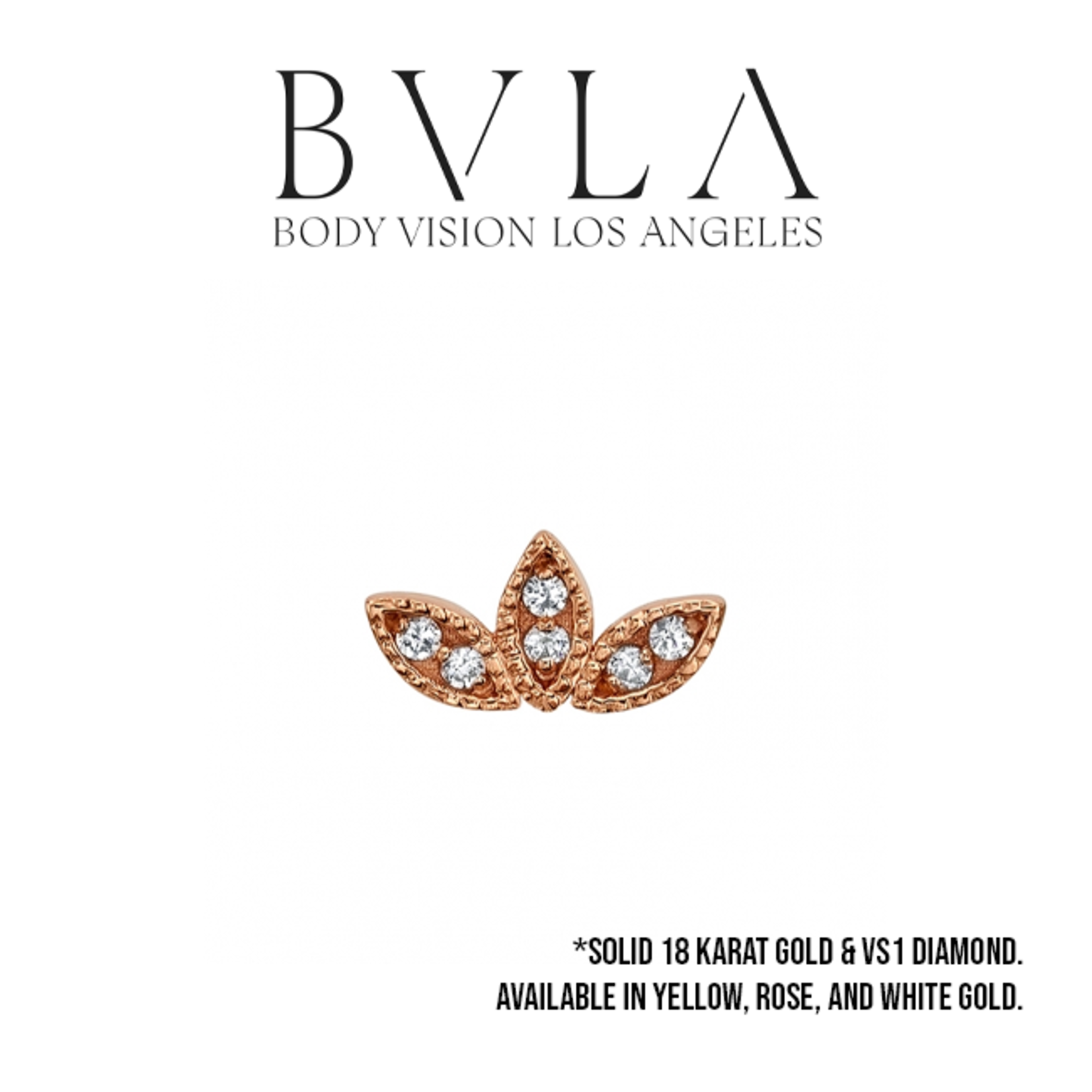 BVLA BVLA "Firefly" threaded end with 6x 1.0 VS1 diamond