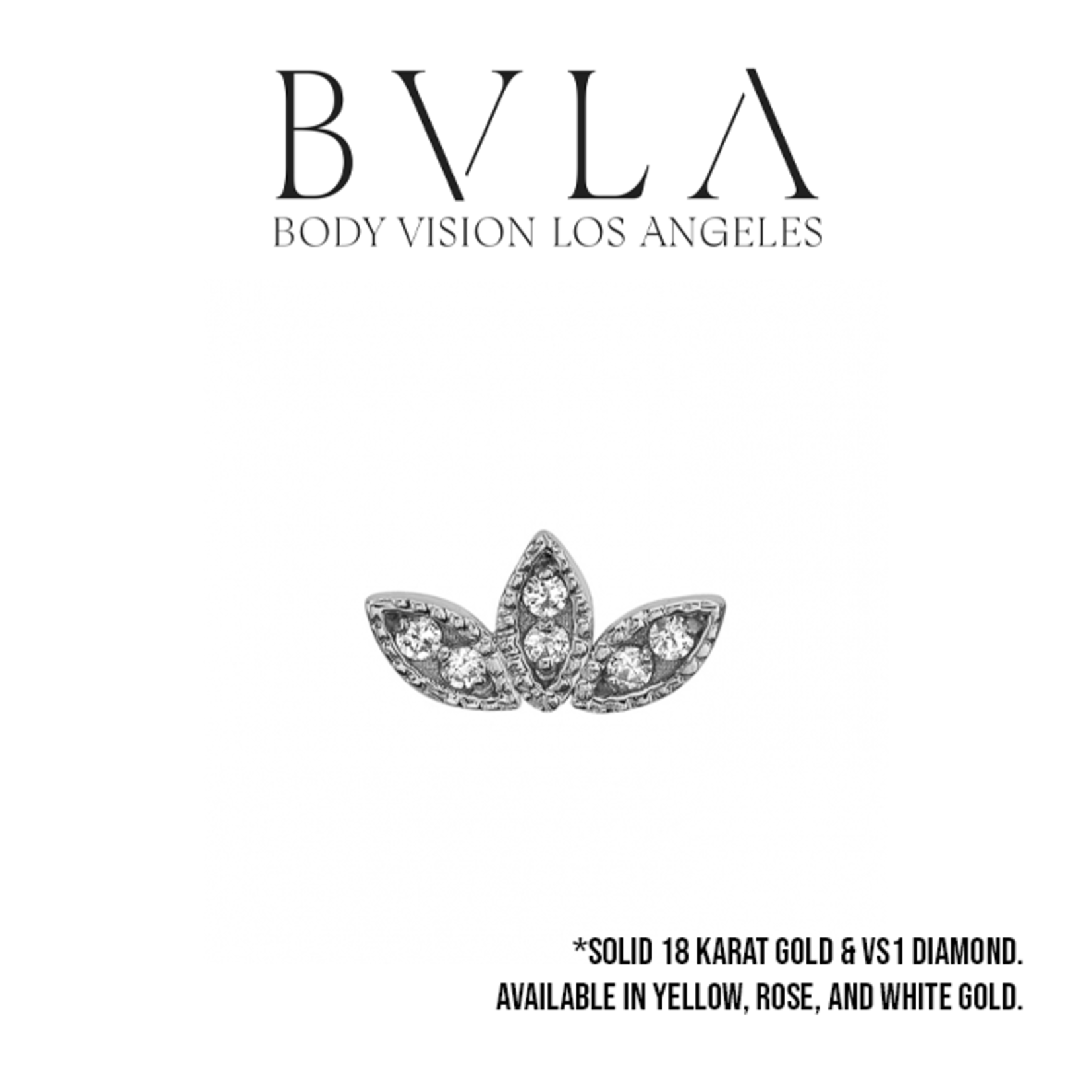 BVLA BVLA "Firefly" threaded end with 6x 1.0 VS1 diamond