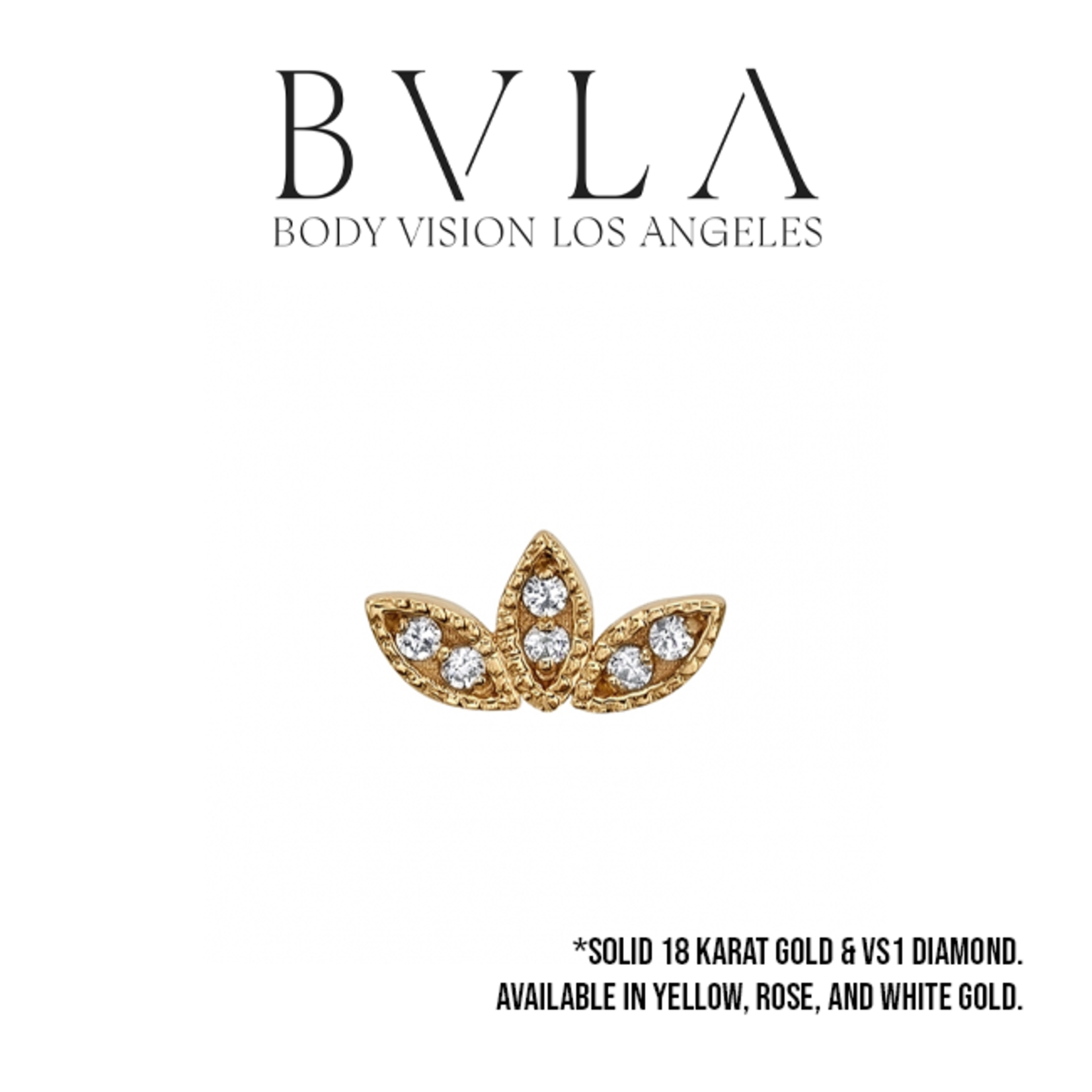 BVLA BVLA "Firefly" threaded end with 6x 1.0 VS1 diamond