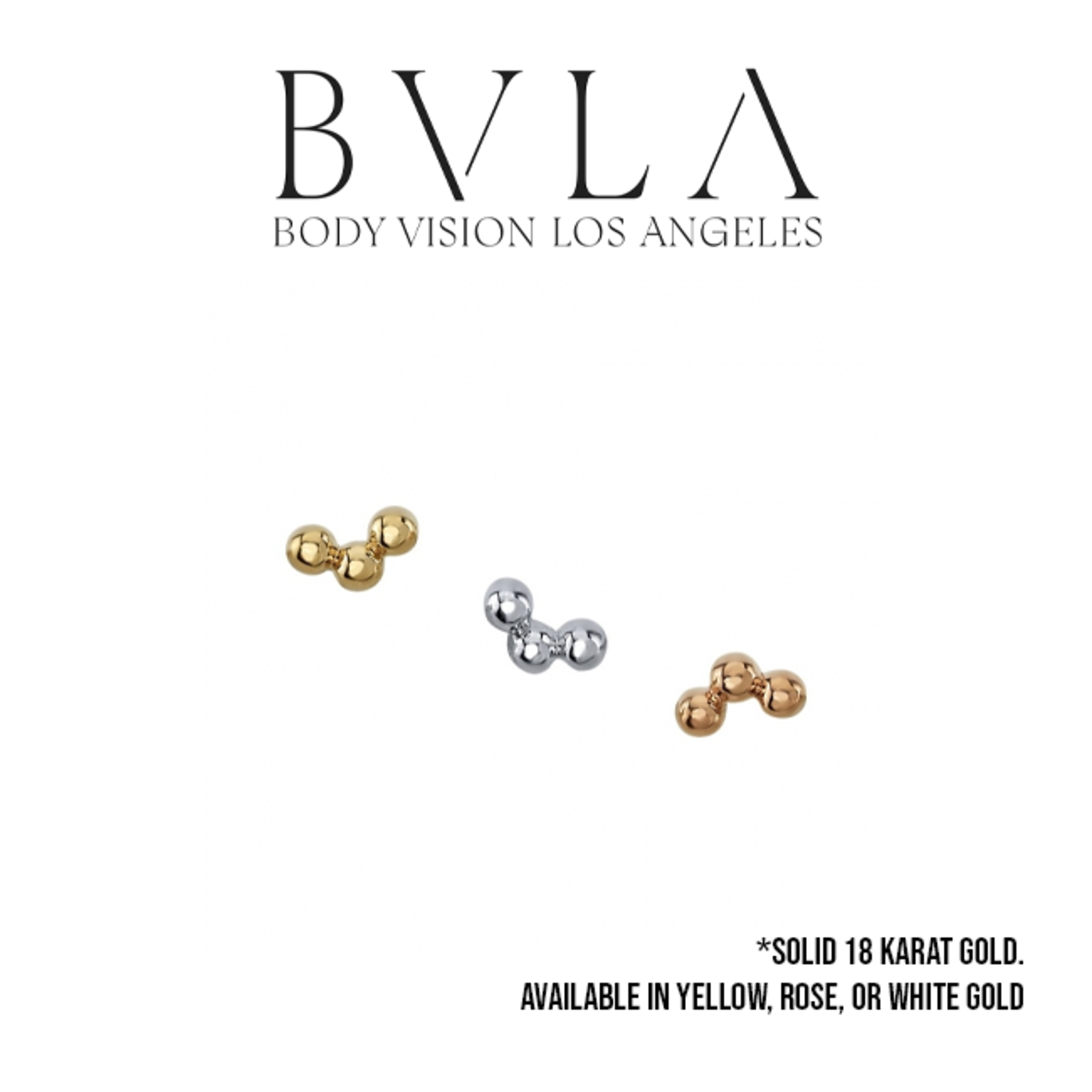BVLA BVLA "Arc 3-Bead Cluster" press-fit end