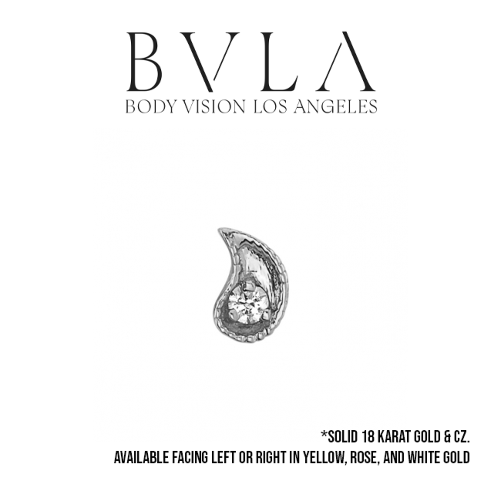 BVLA BVLA "Paisley" press-fit end with 1.75mm CZ