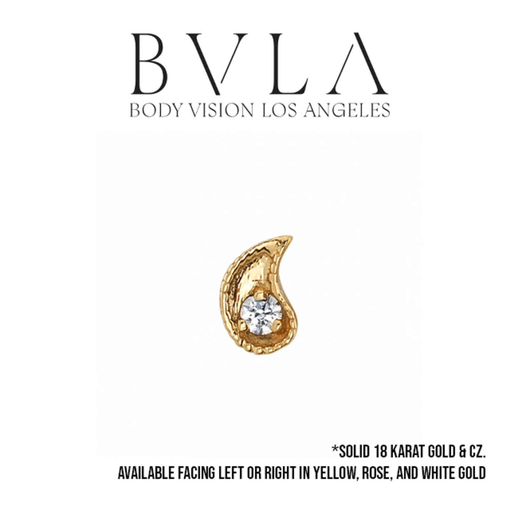 BVLA BVLA "Paisley" press fit end with 1.75 CZ