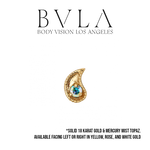 BVLA BVLA "Paisley" Press-Fit End with Mercury Mist Topaz