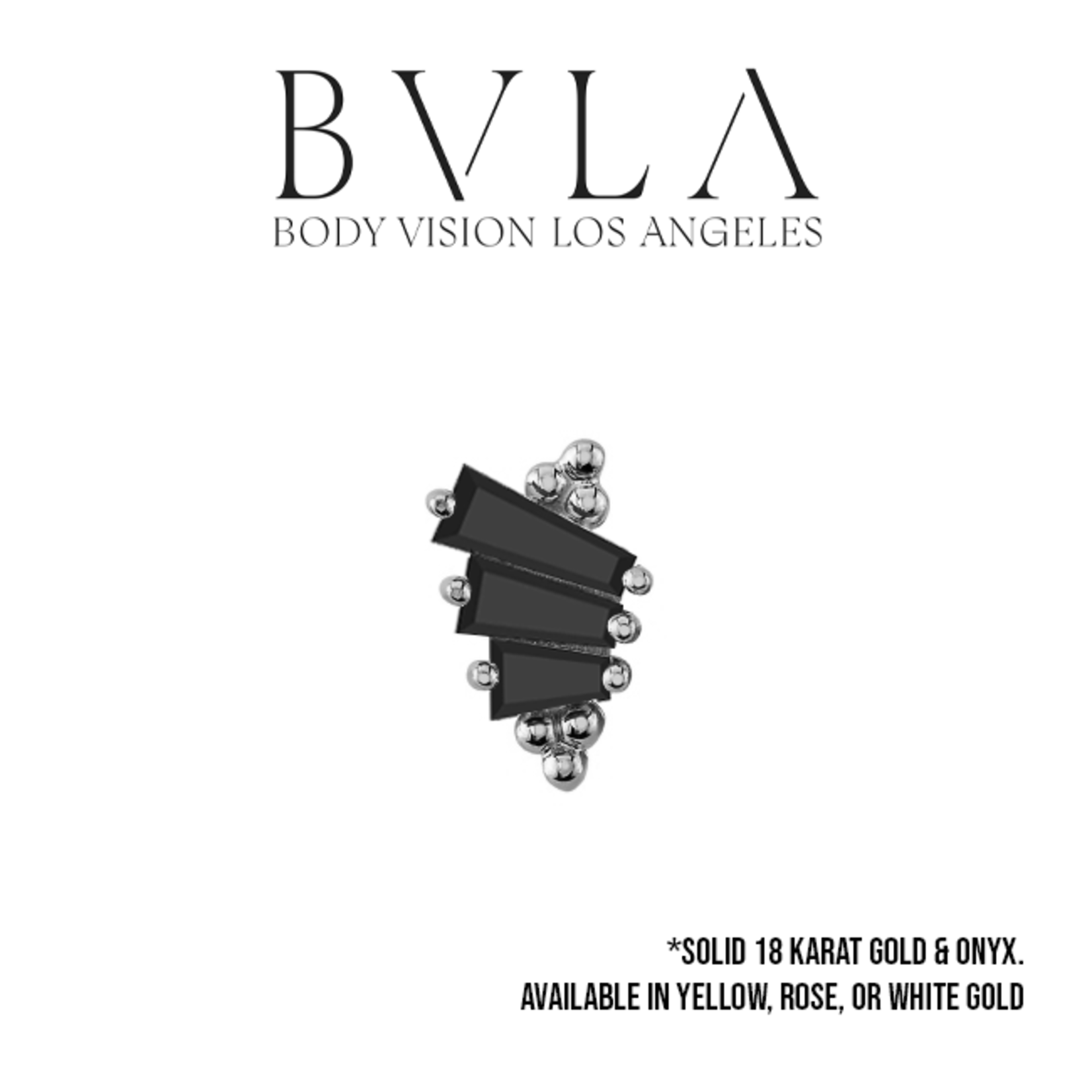 BVLA BVLA "Devotion" threaded end with 3x2x1, 4x2x1, and 5x2x1 tapered onyx