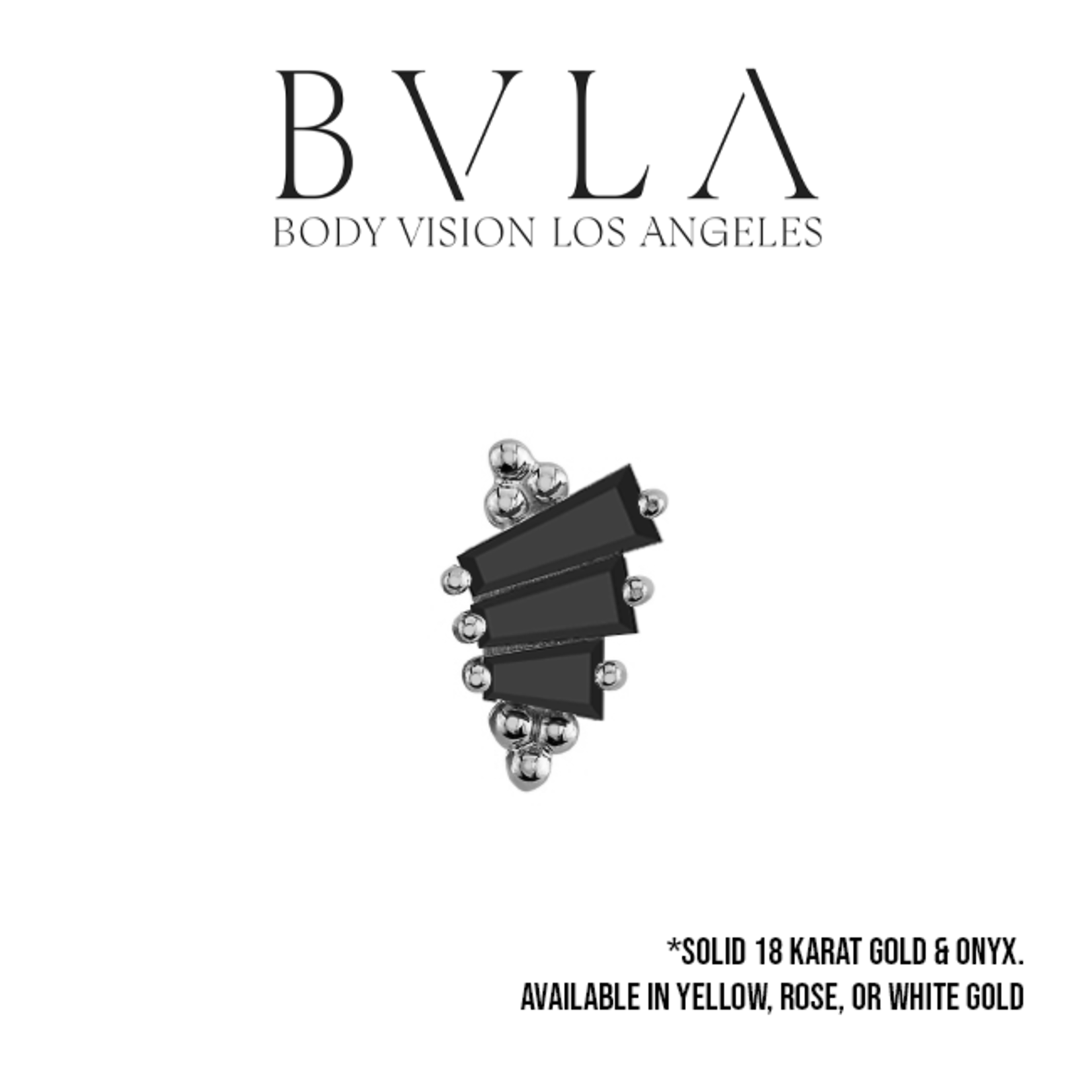 BVLA BVLA "Devotion" threaded end with 3x2x1, 4x2x1, and 5x2x1 tapered onyx